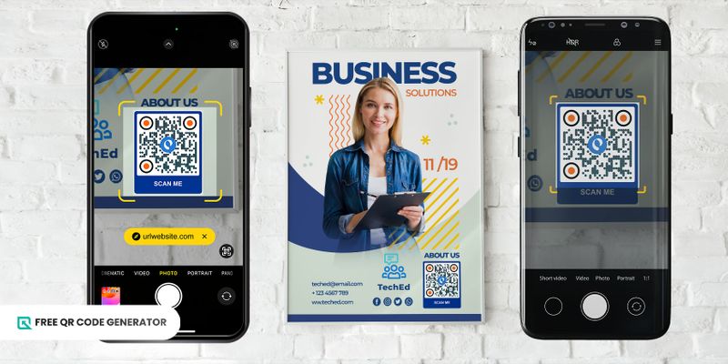 Scanning a QR code guide