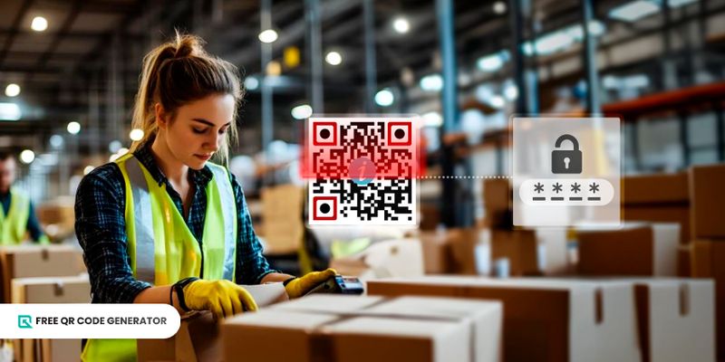 Secured manufacturing QR code