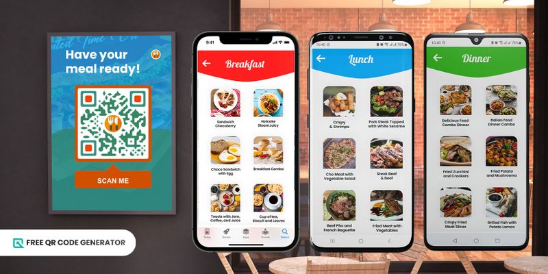 QR code to facilitate food business Food and beverage QR code