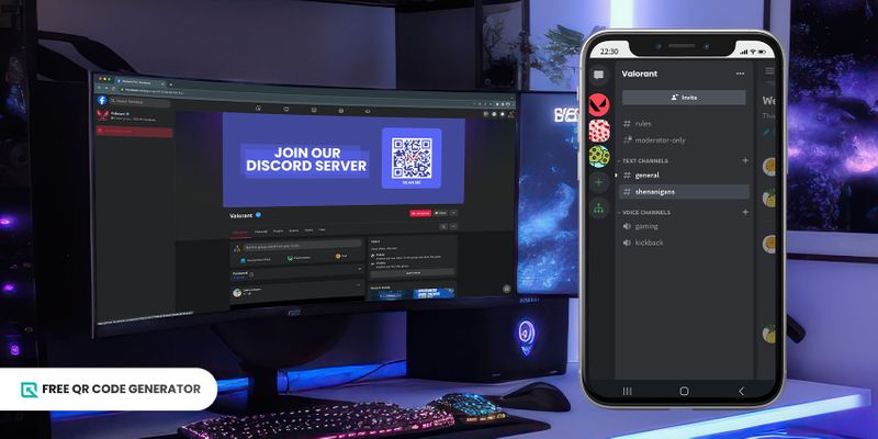 Invite through QR code in discord Invitation QR code