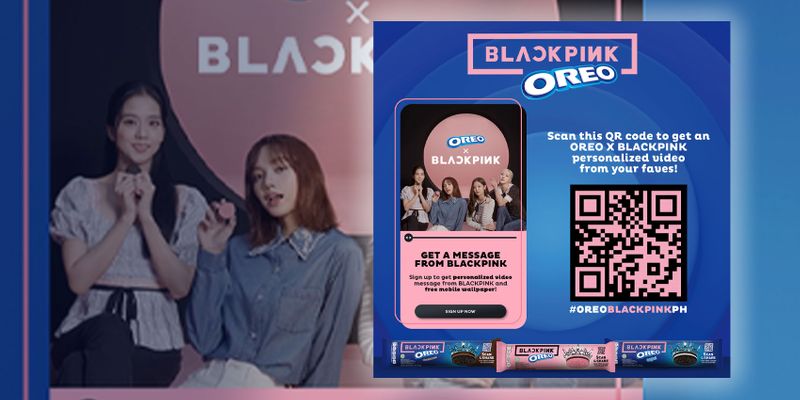 Blackpink oreo QR code
