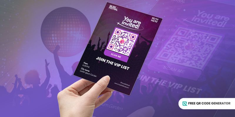 Event QR code call to action