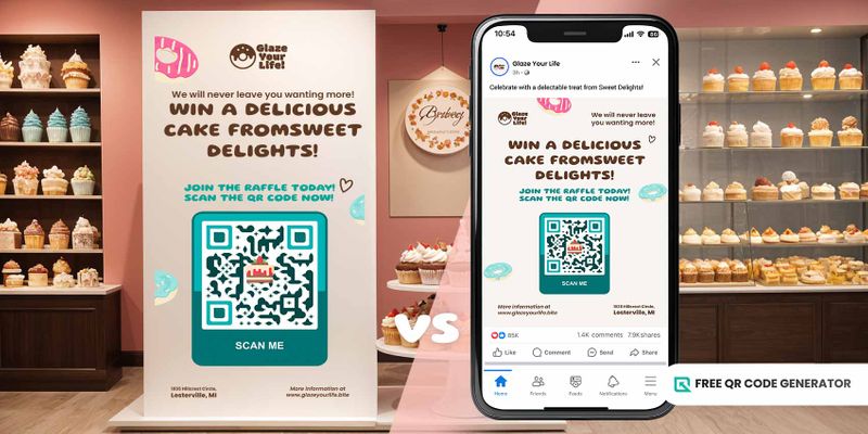 Promotional raffle QR code