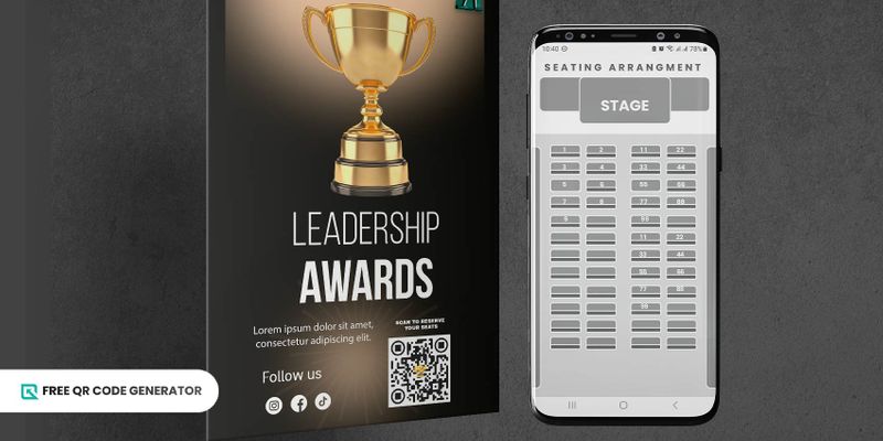 Seating QR code for gala