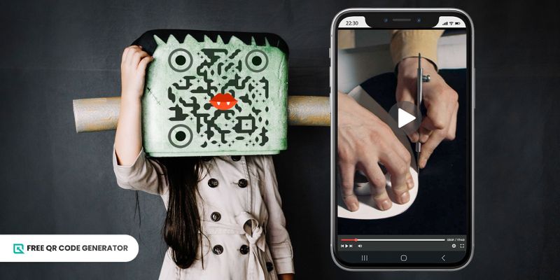 DIY video QR code for halloween DIY halloween QR code