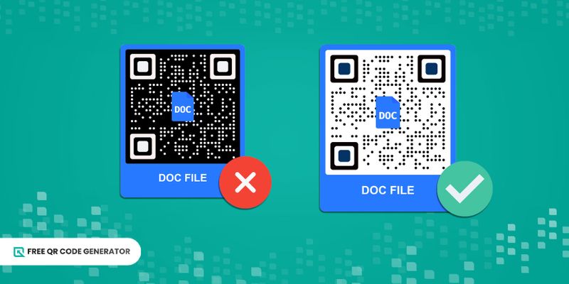 High contrast colored QR code Inverted colored QR code