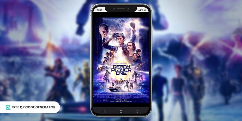 Movie QR code by ready player one Ready player one QR code