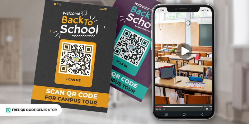 QR code for virtual campus tour Virtual campus tour QR code