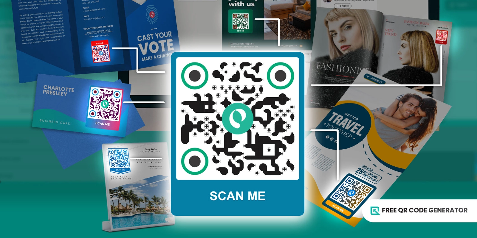 Por qué el código QR en formato vectorial es mejor que el formato de código  QR tradicional? | Free QR Code Generator, image size:1600x800