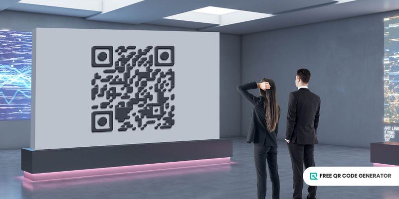 3D QR codes for easy installation Installed QR codes
