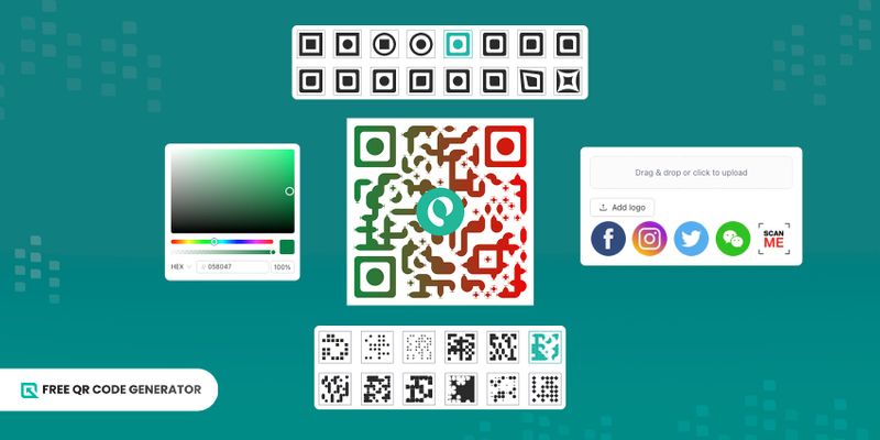 Free QR codes with design Customized free QR codes