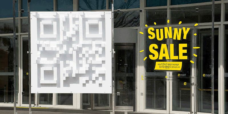 3D QR code by korean mart Korean emart 3D QR code
