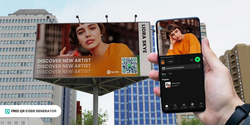 Spotify music QR code