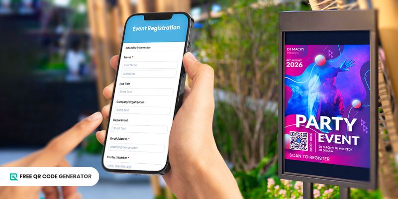 Google form QR code for event registration Event registration QR code