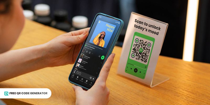 Restaurant music QR code