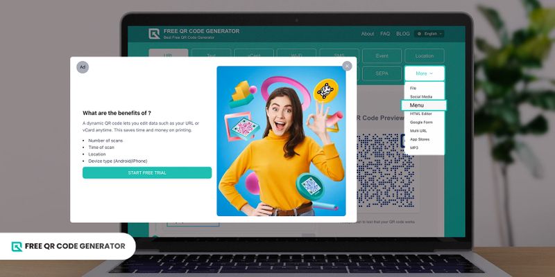 How to generate a QR code for menu Generate menu QR code