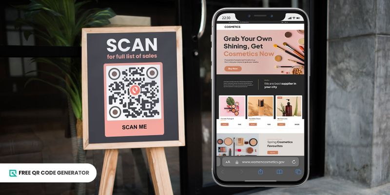 Catalog QR code during black friday Black friday virtual QR code