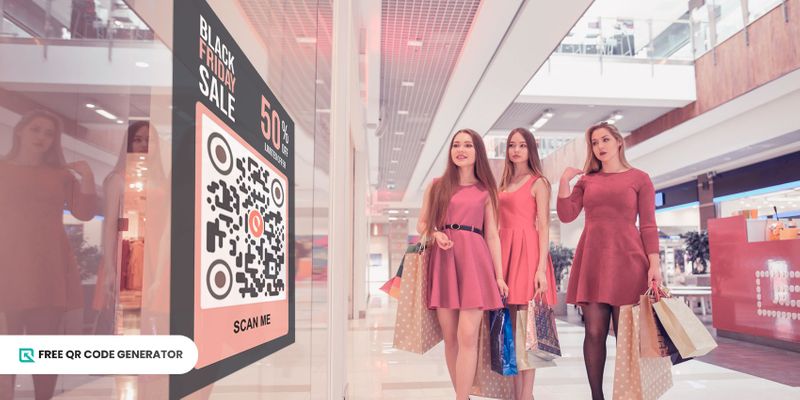 Boost sales using black friday QR code Black friday QR code