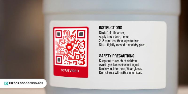 QR code for tutorial video Video QR code for tutorial