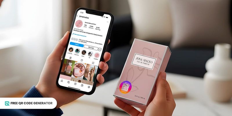 Instagram QR code for product information Product information QR code