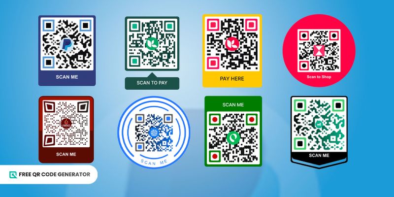 Customized paypal QR code