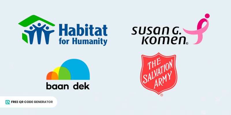 Nonprofit organizations with QR code