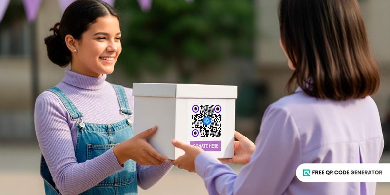 Women's day donation QR code