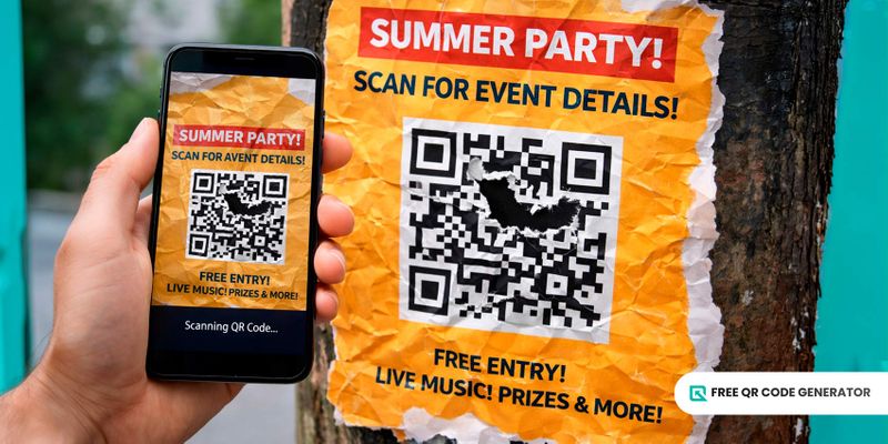 Scanning problem due to damaged QR code Damaged QR code