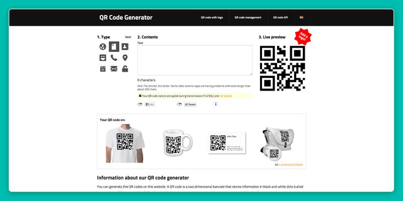 Safe free QR code generator alternative GoQR code generator