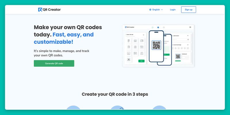 Alternative safe free QR code generator QR Creator