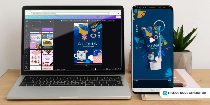 Canva QR code designing