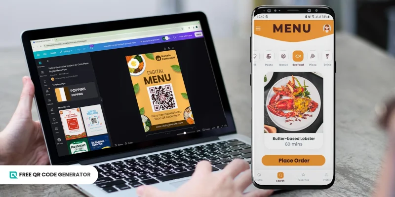 Restaurant menus QR code