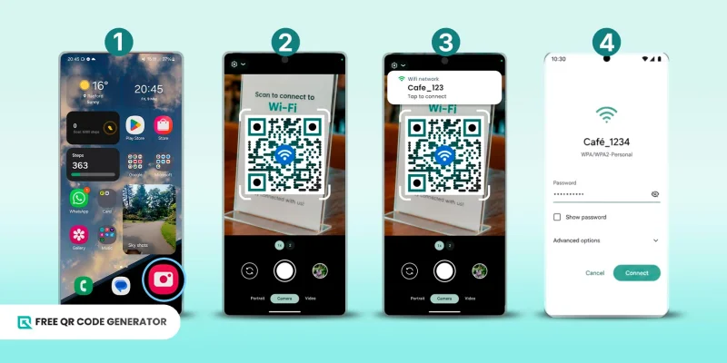 QR code scanning via third party